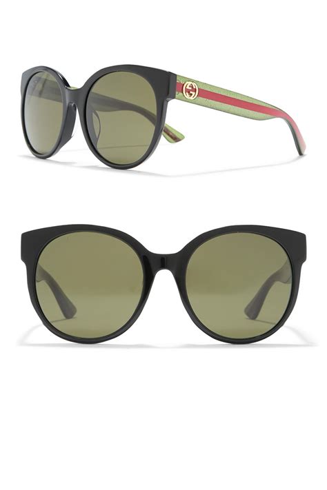 Gucci 56mm Round Sunglasses .